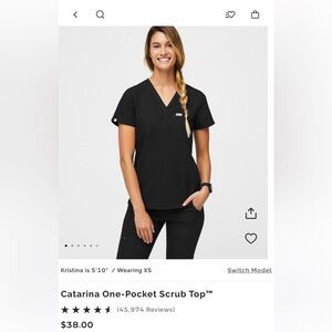 Figs Catarina Scrub Top